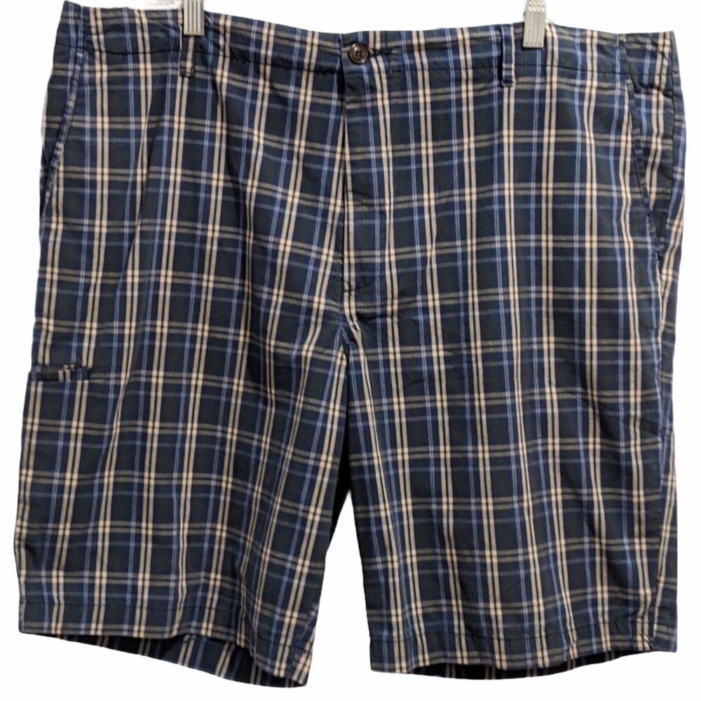 2/$20 𝅺Dockers blue plaid shorts sz 40